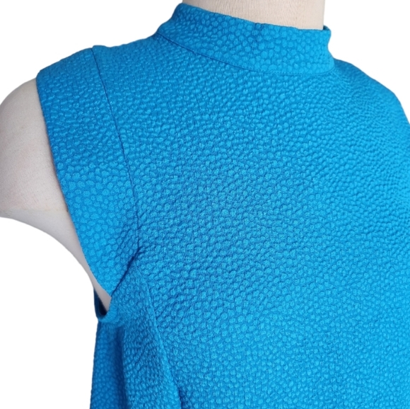 NWT Warehouse High Neck Textured Swing Dress - Picture 3 of 9